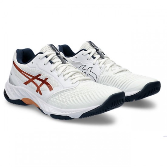 Zapatilla de Voleibol Netburner Ballistic Hombre - Blanco con Bronce