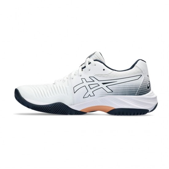 Zapatilla de Voleibol Netburner Ballistic Hombre - Blanco con Bronce