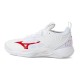 Zapatilla de Voleibol Mizuno Wave Momentum 2 Hombre Blanco / Rojo